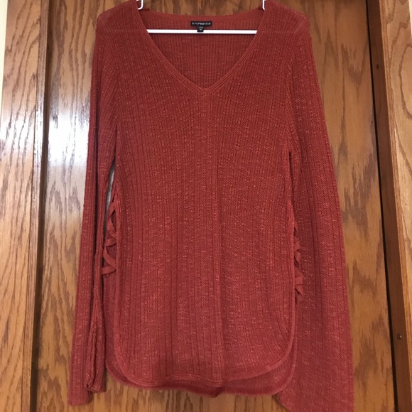 Express Orange sweater - Picture 1 of 3